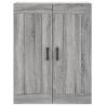 Elegant Wall Mounted Cabinet - Grey Sonoma - 69.5x34x90 cm