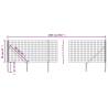 Wire Mesh Fence with Spike Anchors Green 0.8x25 m - Durable & Secure