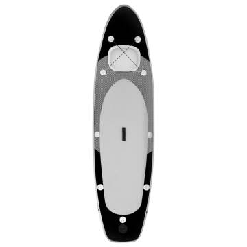 Inflatable Stand Up Paddle Board Set Black - 330x76x10 cm