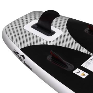 Inflatable Stand Up Paddle Board Set Black - 330x76x10 cm