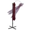 Cantilever Umbrella with LED Lights - Bordeaux Red 250 cm