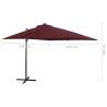 Cantilever Umbrella with LED Lights - Bordeaux Red 250 cm