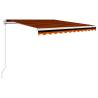 Manual Retractable Awning 300x250 cm - Orange & Brown