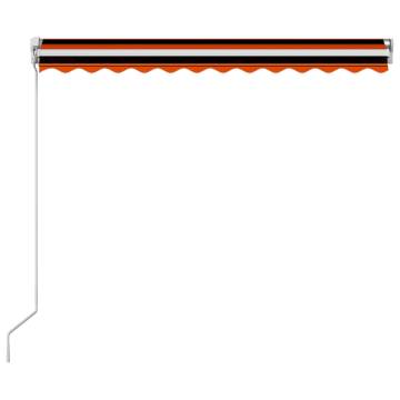 Manual Retractable Awning 300x250 cm - Orange & Brown