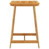 Stylish Acacia Wood Garden Bar Table - 70x70x104 cm