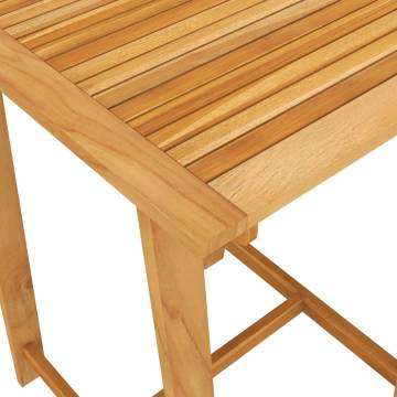 Stylish Acacia Wood Garden Bar Table - 70x70x104 cm