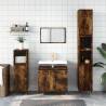 Smoked Oak Bathroom Cabinet - 30x30x190 cm | Hipomarket