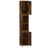 Smoked Oak Bathroom Cabinet - 30x30x190 cm | Hipomarket