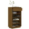 Shoe Cabinet Honey Brown 60x34x105 cm - Solid Pine Wood