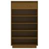 Shoe Cabinet Honey Brown 60x34x105 cm - Solid Pine Wood