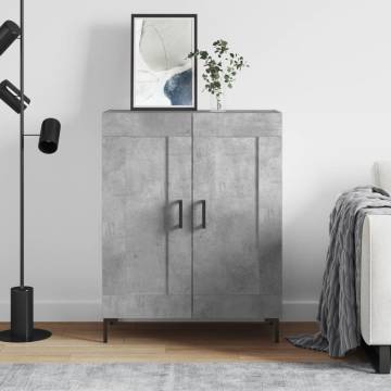 Concrete Grey Sideboard - Stylish & Durable Storage Solution