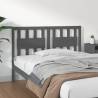 Bed Headboard Grey 125.5x4x100 cm Solid Wood Pine Colour grey Size 125.5 x 100 cm Quantity in Package 1 