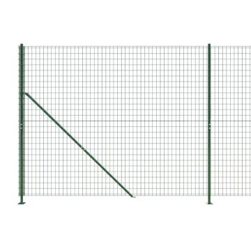 Wire Mesh Fence with Flange Green 1.8x25 m - Durable & Secure