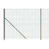 Wire Mesh Fence with Flange Green 1.8x25 m - Durable & Secure