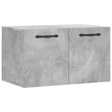 Concrete Grey Wall Cabinet 60x36.5 cm - Stylish & Practical