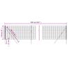 Wire Mesh Fence Anthracite 1.1x25m - Durable Galvanised Steel