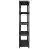 5-Tier Black Storage Shelf - Versatile & Sturdy Design