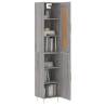 Stylish Highboard Grey Sonoma - 34.5x34x180 cm