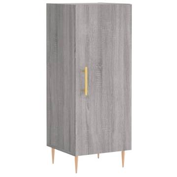 Stylish Highboard Grey Sonoma - 34.5x34x180 cm