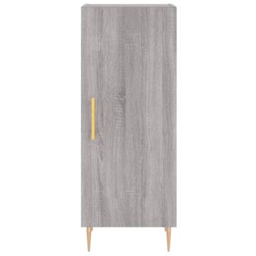 Stylish Highboard Grey Sonoma - 34.5x34x180 cm