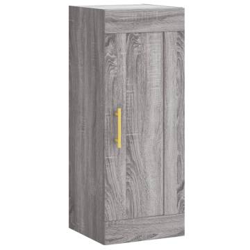 Stylish Highboard Grey Sonoma - 34.5x34x180 cm