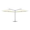 Double Parasol with Steel Pole 250x250 cm - Sand White