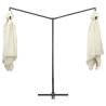 Double Parasol with Steel Pole 250x250 cm - Sand White