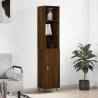 Highboard Brown Oak 34.5x34x180 cm Engineered Wood Colour brown oak Quantity in Package 1 Model 1 door 