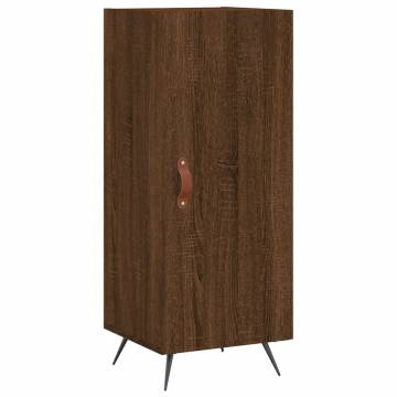 Elegant Highboard in Brown Oak - 34.5x34x180 cm