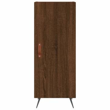 Elegant Highboard in Brown Oak - 34.5x34x180 cm