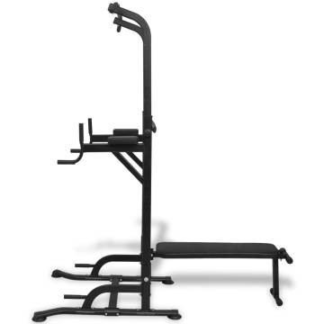 Power Tower with Sit-up Bench - Multi-functional Home Gym