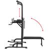 Power Tower with Sit-up Bench - Multi-functional Home Gym