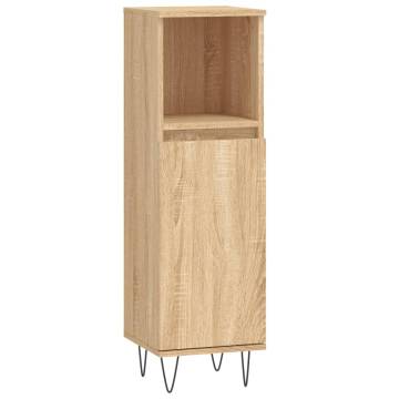 3 Piece Bathroom Cabinet Set - Sonoma Oak | Hipomarket