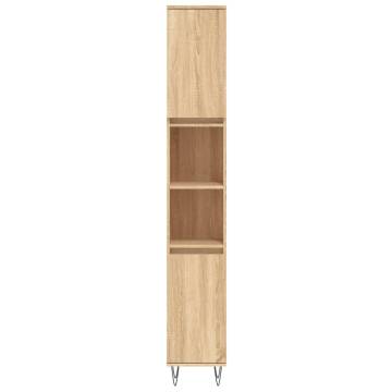 3 Piece Bathroom Cabinet Set - Sonoma Oak | Hipomarket