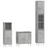 3 Piece Bathroom Furniture Set - Concrete Grey | HipoMarket