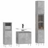 3 Piece Bathroom Furniture Set - Concrete Grey | HipoMarket