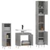 3 Piece Bathroom Furniture Set - Concrete Grey | HipoMarket