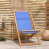 Deck Chair Teak 56x105x96 cm Blue Colour blue Quantity in Package 1 Model without armrest Number of 