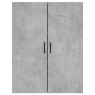 Stylish Highboard Concrete Grey - 69.5x34x180 cm | HipoMarket