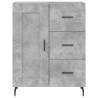 Stylish Highboard Concrete Grey - 69.5x34x180 cm | HipoMarket