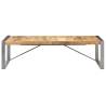 Industrial Coffee Table - 140x70 cm Rough Mango Wood | HipoMarket