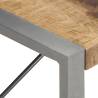 Industrial Coffee Table - 140x70 cm Rough Mango Wood | HipoMarket