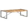 Industrial Coffee Table - 140x70 cm Rough Mango Wood | HipoMarket