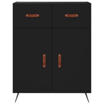 Stylish Highboard Black 69.5x34x180 cm - Hipomarket UK