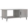 Stylish Grey Sonoma Coffee Table | Engineered Wood 90x50x40 cm