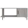 Stylish Grey Sonoma Coffee Table | Engineered Wood 90x50x40 cm