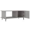 Stylish Grey Sonoma Coffee Table | Engineered Wood 90x50x40 cm