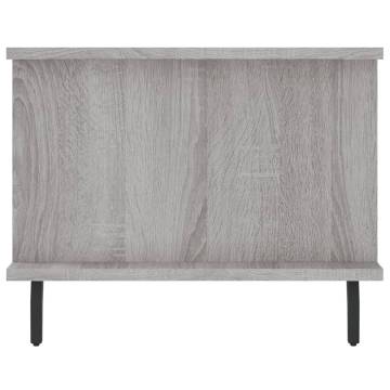 Stylish Grey Sonoma Coffee Table | Engineered Wood 90x50x40 cm