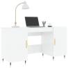 High Gloss White Desk - Elegant & Practical 140x50x75 cm