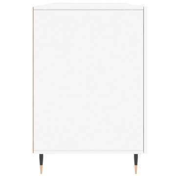 High Gloss White Desk - Elegant & Practical 140x50x75 cm